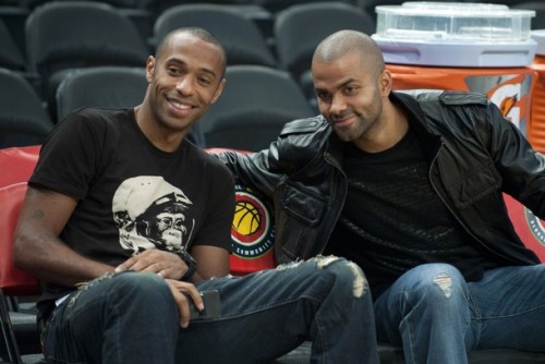 In The Stands: Thierry Henry & Tony Parker