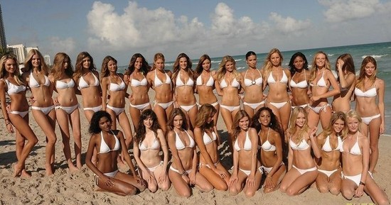 Sports babies in white bikini，by 'Sports Illustrated'