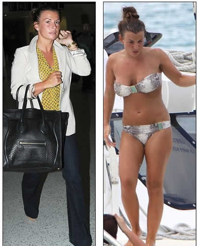 Had a little too much sun Coleen? Mrs Rooney jets in from her Caribbean holiday with a WAG-tastic tan