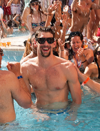 Michael Phelps Provides Encore Kick Off - Socialite Life