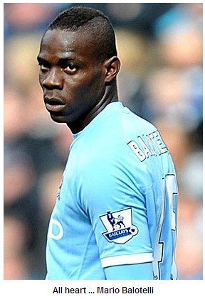 Mario Balotelli scores for schoolboys