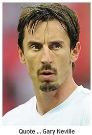 Noel Gallagher gives Gary Neville a volley