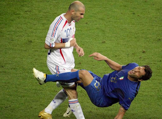 Materazzi and Zizou make-up