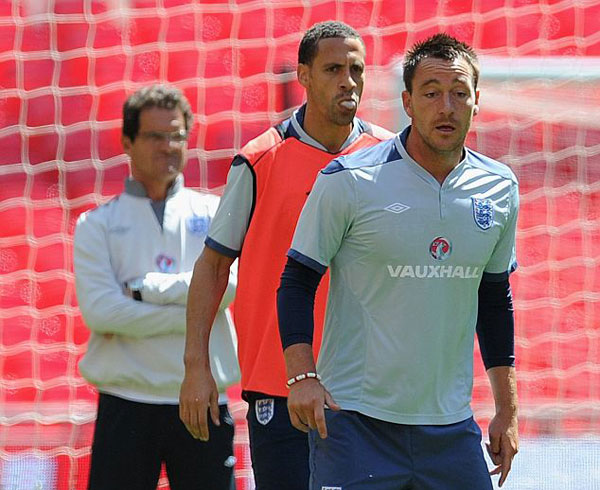 No problem! Terry insists he's best of pals with Rio as England prepare to face the Swiss