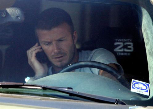 David Beckham `driving recklessly` before car crash