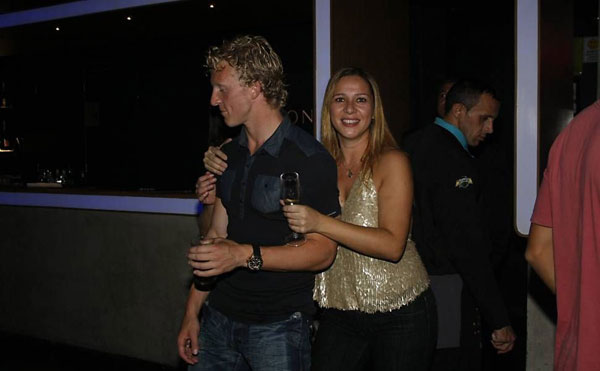 Netherlands' players revelled in the night club