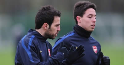 Cesc out of tour but Nasri goes