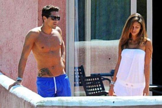 Marco Borriello and his girlfrend spend their happy time in hotel