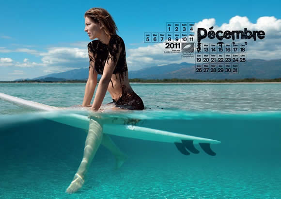 Oil Bikini Calendar by Surfrider Foundation