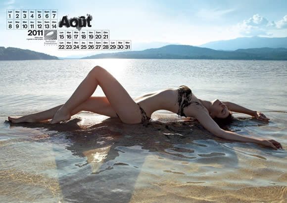 Oil Bikini Calendar by Surfrider Foundation