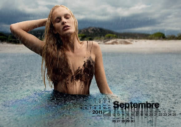Oil Bikini Calendar by Surfrider Foundation