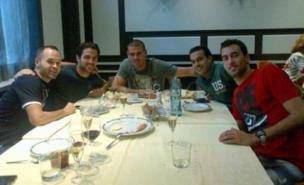 Cesc Fabregas shows Twitter why he left Arsenal with red wine Barca lunch