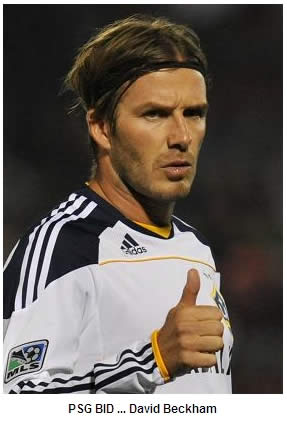 PSG in bid to sign David Beckham