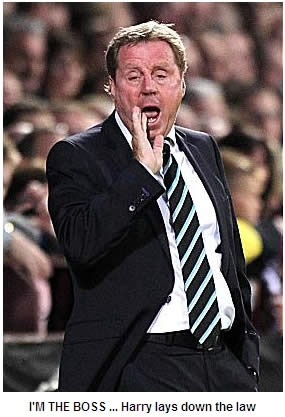 Harry Redknapp tells Rafael van der Vaart: Shut it!