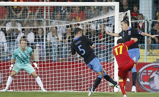 Montenegro 2 England 2: Reckless Rooney sees red but Capello's men reach Euro 2012