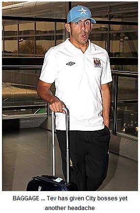 Manchester City fury as Carlos Tevez goes AWOL