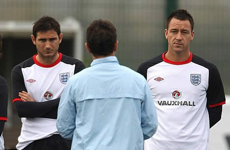 Capello continues to stand by Terry despite naming Lampard skipper for Spain clash