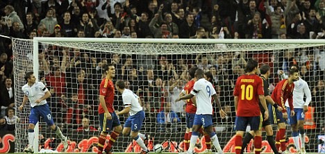 Lampard keeping his feet firmly on the ground after scoring England's winner against Spain