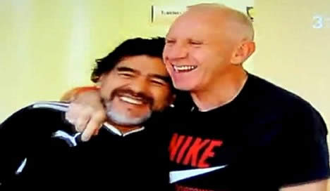 It's taken 25 years but Reid and Maradona finally make up over 'Hand of God'