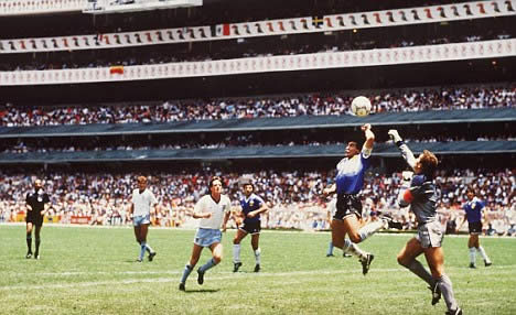 It's taken 25 years but Reid and Maradona finally make up over 'Hand of God'