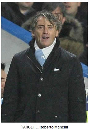 Roberto Mancini has set Man City a target of 90 points to win the league