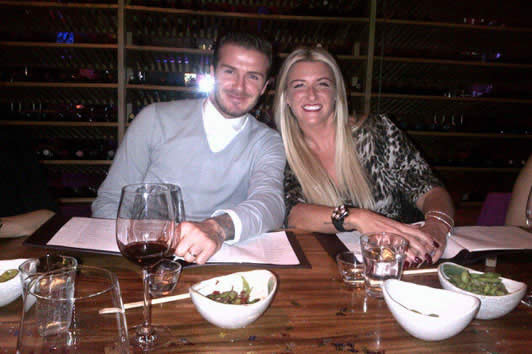 David Beckham's surprise birthday do for his sister