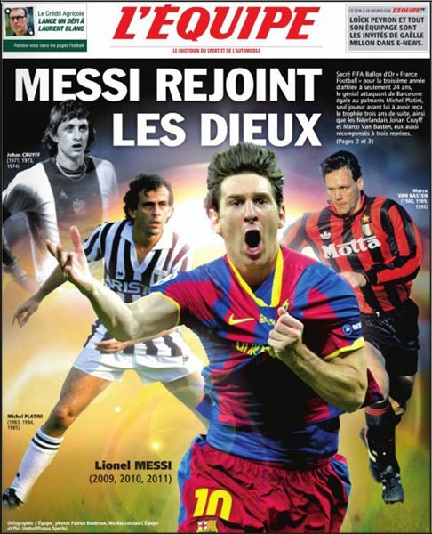 Lionel Messi world best football player 2011