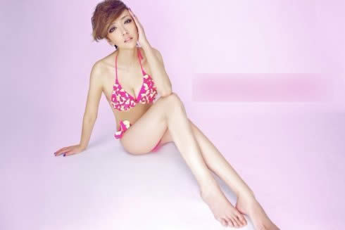 Sexy model pictured as Football Baby