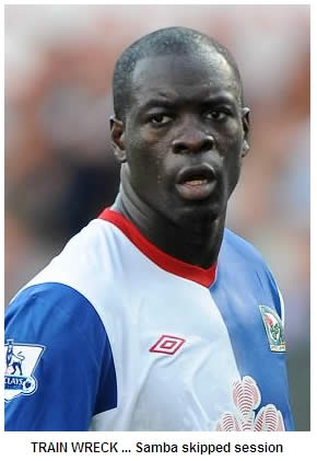 Quit threat Samba in training snub