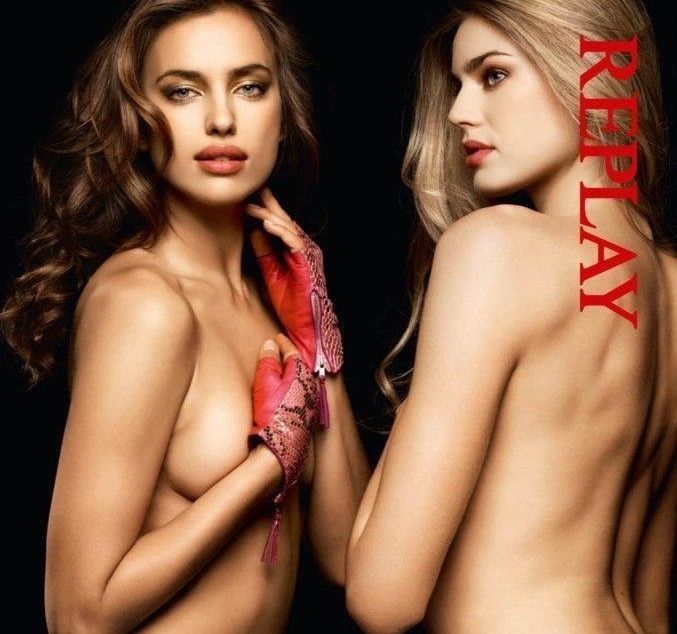 Irina Shayk's sexy photos are taken for the clothing that she endorsed .