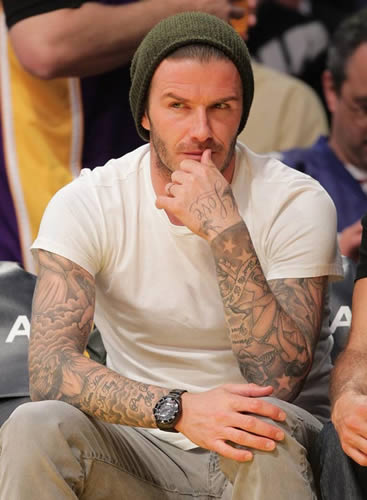 Becks has Scott to offer his pal some style tips
