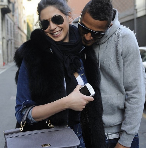 Boateng went shopping with his girlfriend