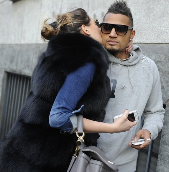 Boateng went shopping with his girlfriend