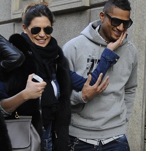 Boateng went shopping with his girlfriend