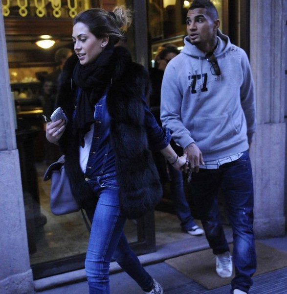 Boateng went shopping with his girlfriend