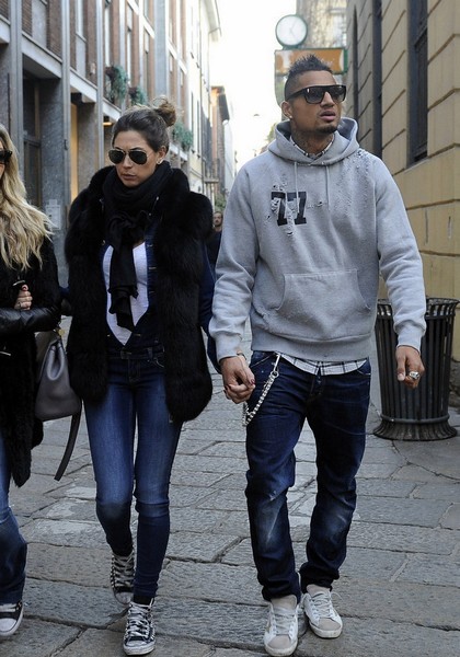 Boateng went shopping with his girlfriend
