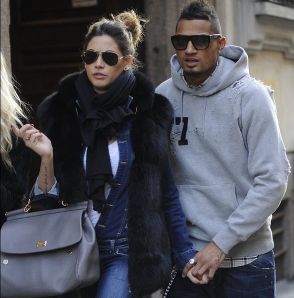 Boateng went shopping with his girlfriend
