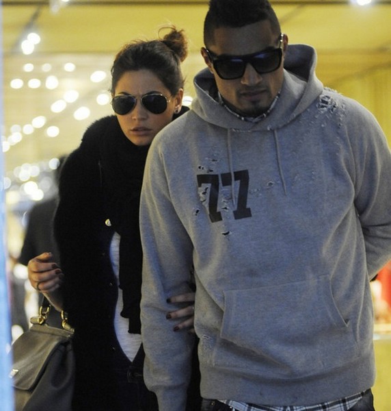 Boateng went shopping with his girlfriend