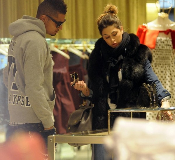 Boateng went shopping with his girlfriend