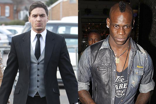 Super Mario Bros. - Italians Mario Balotelli and TOWIE star Falcone are pals