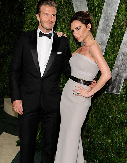 Even Victoria can't resist ogling hubby David in his pants