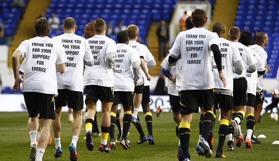 Muamba is smiles better... here's the picture of Bolton star we feared we'd never see