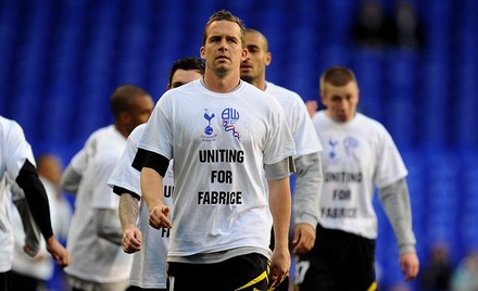 Muamba is smiles better... here's the picture of Bolton star we feared we'd never see