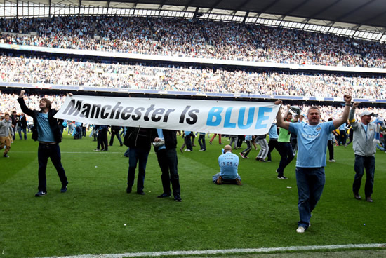 Manchester City celebrate title win