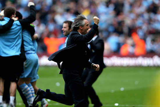 Manchester City celebrate title win