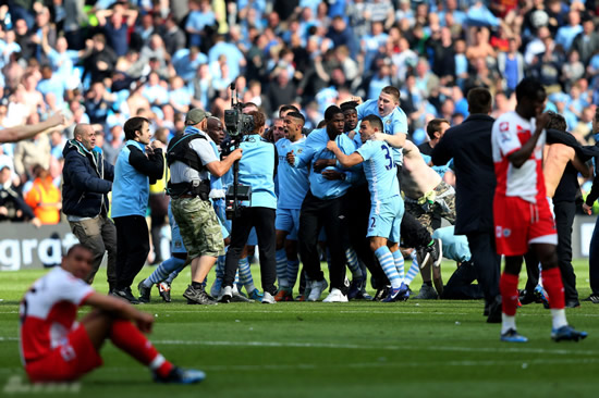 Manchester City celebrate title win