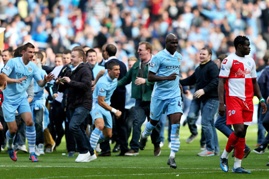 Manchester City celebrate title win