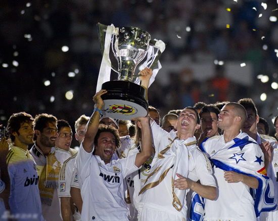 Real Madrid's title celebration - Real Madrid hit 100-points mark in La Liga final