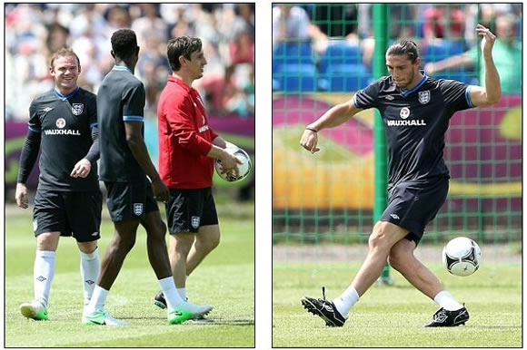 Spot of bother? England open doors to training HQ... but lack of penalty marks could leave fans fearing over Euro 2012 shootouts