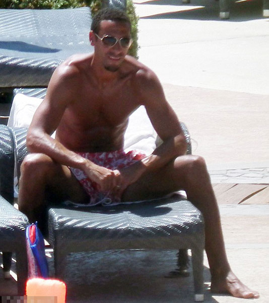 While the team will play... Rio is away: Ferdinand soaks up the sun in Cyprus as England head to the Euros without him